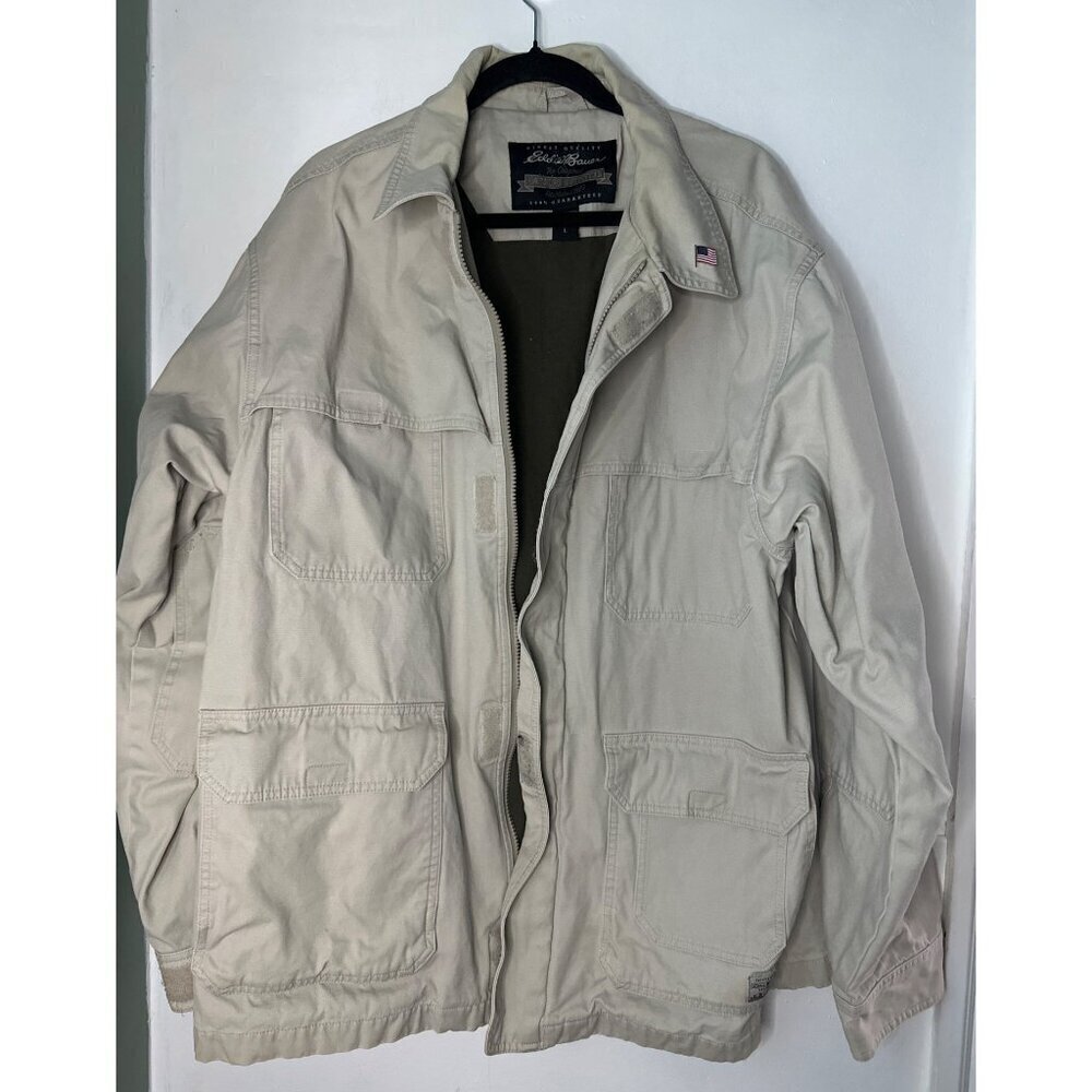 Eddie Bauer Men’s Large Utility Jacket Outdoor Outfitters VTG Retro Y2K work